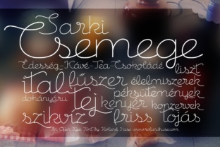 A Csemege Font Brings Handcrafted Warmth to Your Marketing Visuals