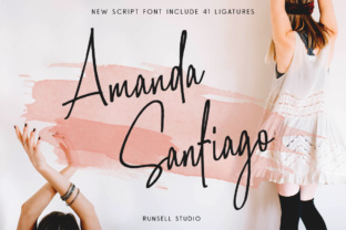 Amanda Santiago Font: Handcrafted Charm for Branding