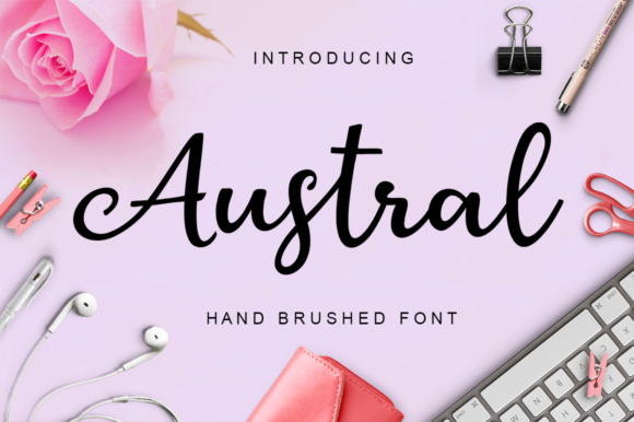 Austral: A Modern Script Font for Crafters & Small Shops