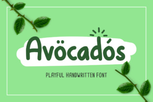 Avocados: A Playful Handwritten Font That Feels Like Sunshine on Product Labels