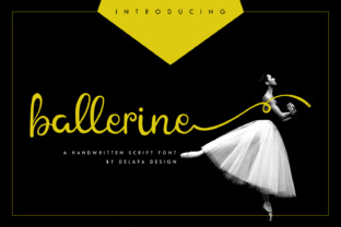 Ballerine: A Stylish Handwritten Script Typeface for Modern Web Design