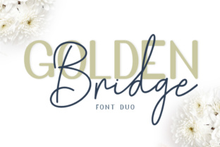 Golden Bridge Font Duo: Script Meets Sans Serif