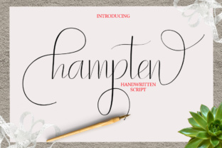 Hampten: A Swashy Calligraphy Font That Lifts Handmade Products