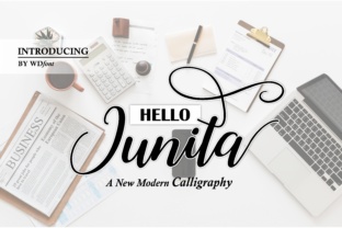 Hello Junita: A Dancing Script Font for Makers
