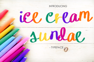 Ice Cream Sundae: A Handwritten Font for Playful Editorial Design