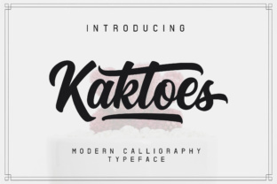 Kaktoes: A Manual Lettering Font for Distinctive Web Design