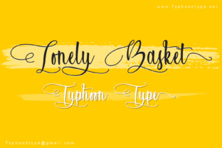 Lonely Basket: A Refined Handwritten Font with Feminine Swashes