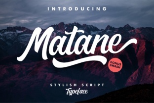 Matane Typeface: A Hand-Painted Font for Beautiful Branding