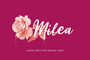 Milea Script Typeface: Hand-Brushed Charm for Digital Layouts