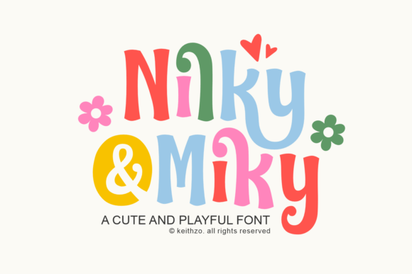 Nilky Miky: A Whimsical Display Font for Makers