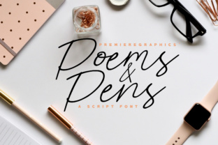 Poems Pens: A Cursive Font for Elegant Web Design