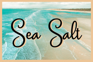 Sea Salt Font: A Handwritten Script for Real Craft Projects