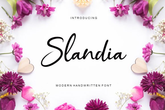 Slandia: A Handwritten Script Font for Campaign Designers