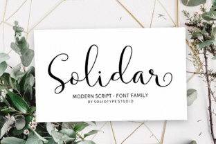 Solidar: A Thoughtful Script Font for Editorial Calm