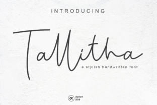 Tallitha Font: A Handwritten Typeface for Crafters