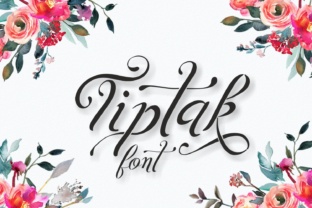 Tiptak: A Romantic Script Font for Modern Web Design